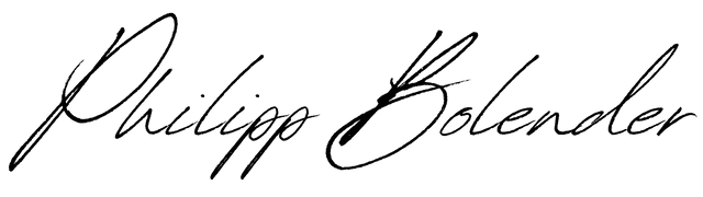 Philipp Bolender Unterschrift